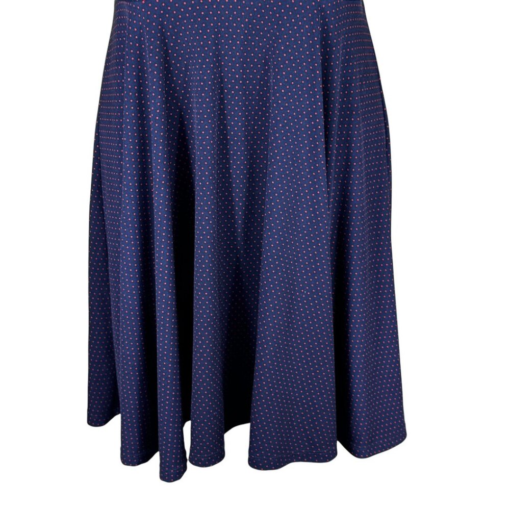 Free People Retro Polka Dot Fit & Flare Dress – Size Medium - Picture 6 of 12